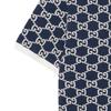 Modré piké polo tričko GG Jacquard 768636-XJF49-4492
