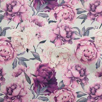 Baumwoll-Flex-Stoff, dunkelmagenta, Blumenmuster, DIY-Kleidung, Quiltstoff, Druckstoff, Meterware, 40 Zoll