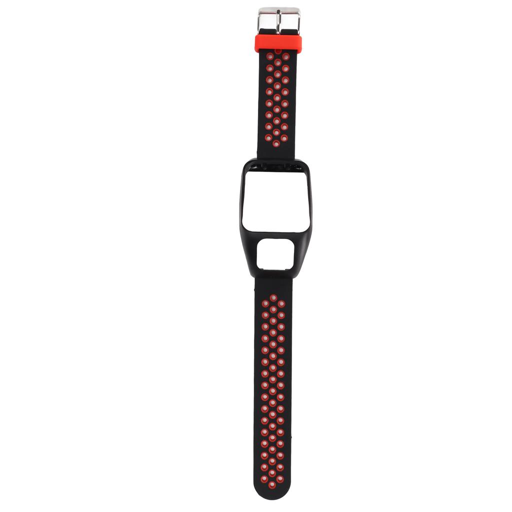 Smartwatch Band Silicone Wrist Watch Strap Dual Color with Pin Buckle for TOMTOM Runner3