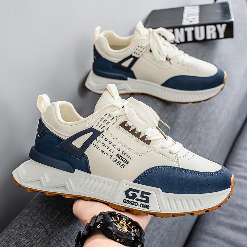 Neue Herren-Casual-Mode-Trend-Board-Schuhe rutschfest und verschleißfest Koreanische Version vielseitige Casual-Board-Schuhe Herrenschuhe