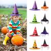 Hanging Ornament Halloween Witch Wizard Hat Home Accessories Wicked Witch Lighted Magican Hat Witch Hats with LED Light