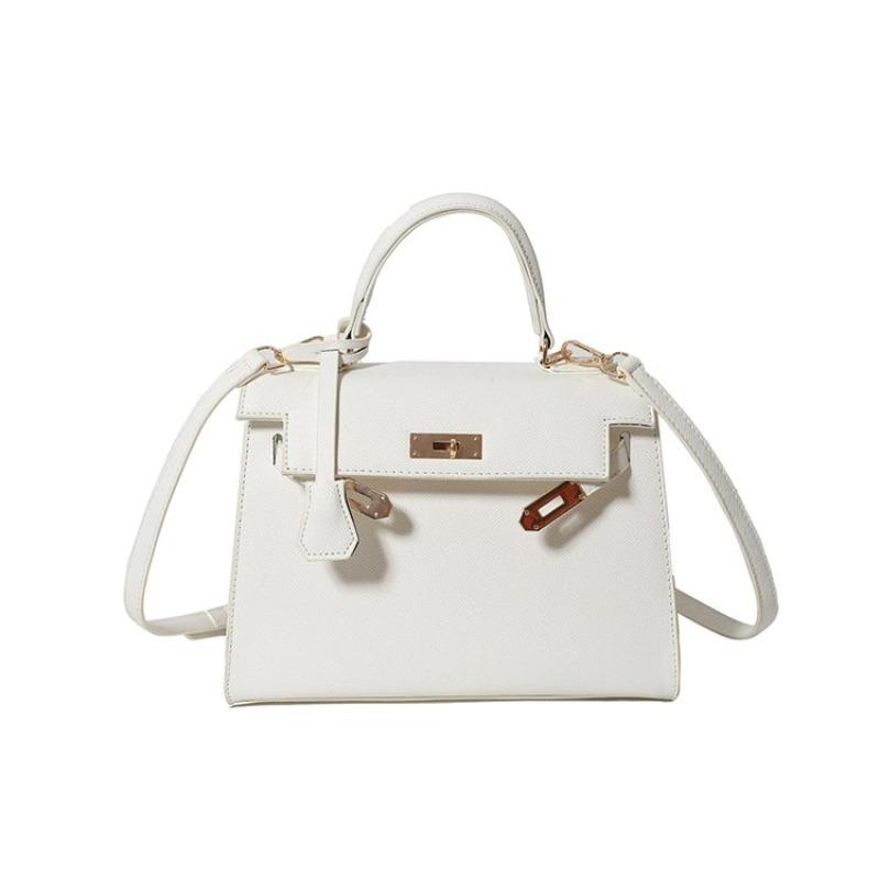 PU Fashion Versatile Buckle Handbag Casual Solid Large Capacity Shoulder Bag 2025 Hot Selling Women's Light Luxury Crossbody Bag