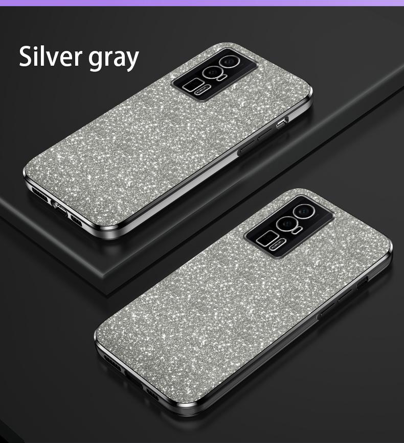 Luxury Gradient Glitter Plating Case, Silicone Back Cover For Xiaomi Mi Poco F5 X5 X3 Pro M4 M3 F4 F3 GT Pro M5, M5S, C55, C40