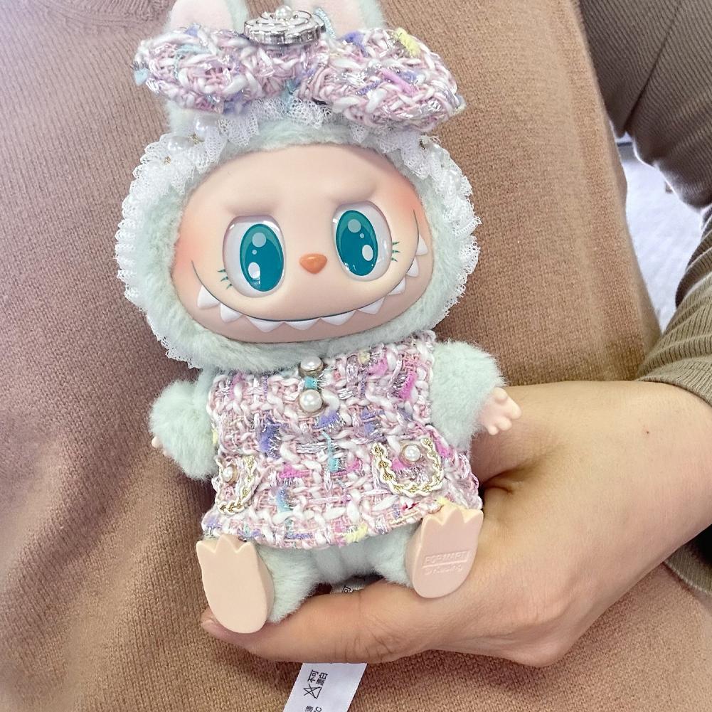 For 17cm Labubu Doll Clothes Fashion Clothes Hoodies Doll Clothes Hoodies Dolls Accessories Cute Decoration Little Cloths