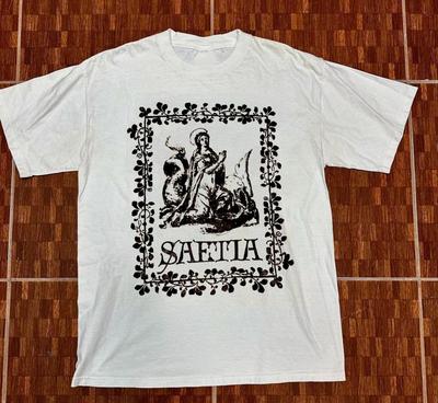 VTG 90s Saetia Band Gift For Fan White Short Sleeve All Size Shirt Unisex T-Shirt