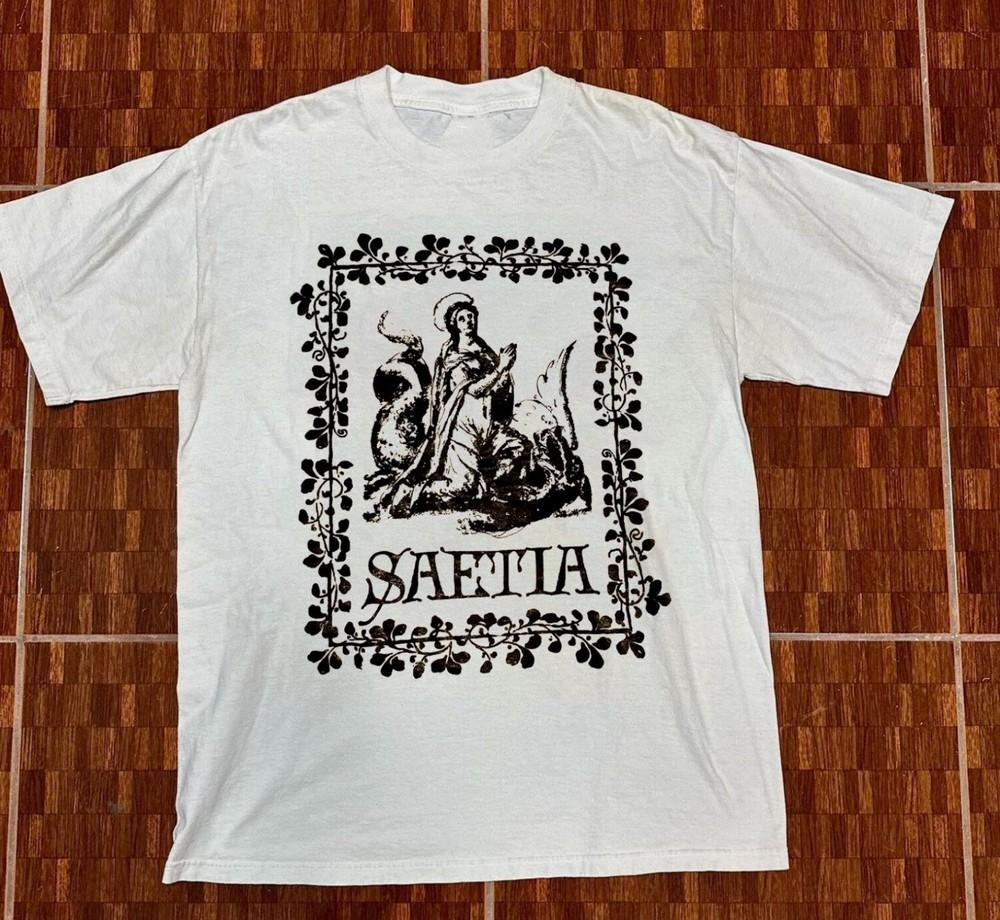 VTG 90s Saetia Band Gift For Fan White Short Sleeve All Size Shirt