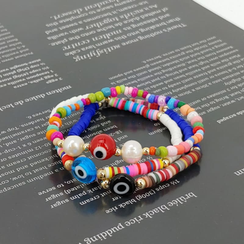 LALA Pearl Bead Bracelet C (Set of 3)