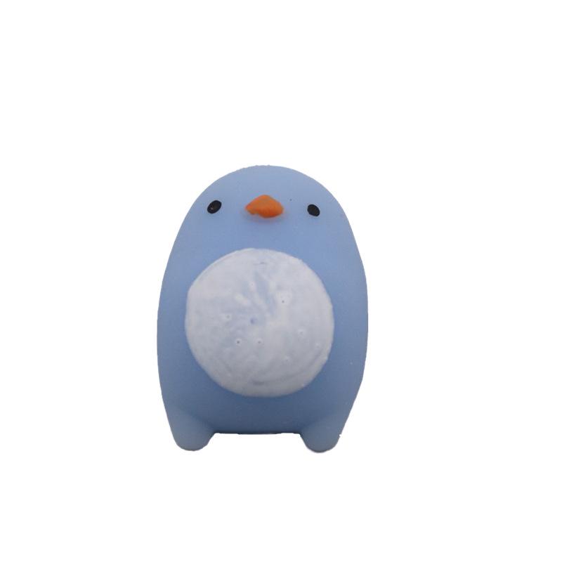 Japan Moe Small Animal Squeeze Toy: Soft Rubber Dumpling Peach
