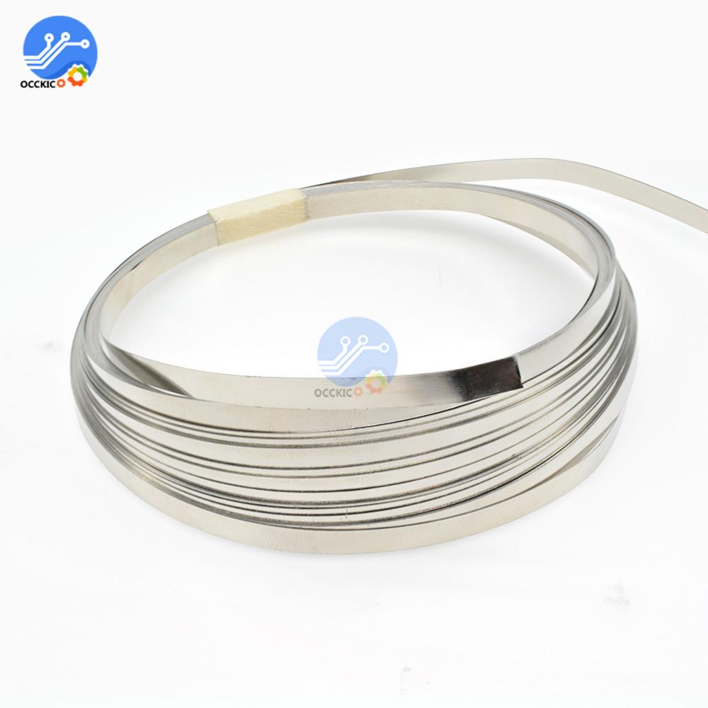 BMS 18650 Li-ion Battery Nickel Sheet Plate Nickel Plated Steel Belt Strip 0.1MM 18650 Cells Connector Welding
