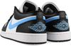 DC0774-041 Nike Air Jordan 1 Low "Black/University Blue" (Women's)
