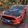 Ford Mustang Carbon Fiber Transparent Engine Hood Body Kit