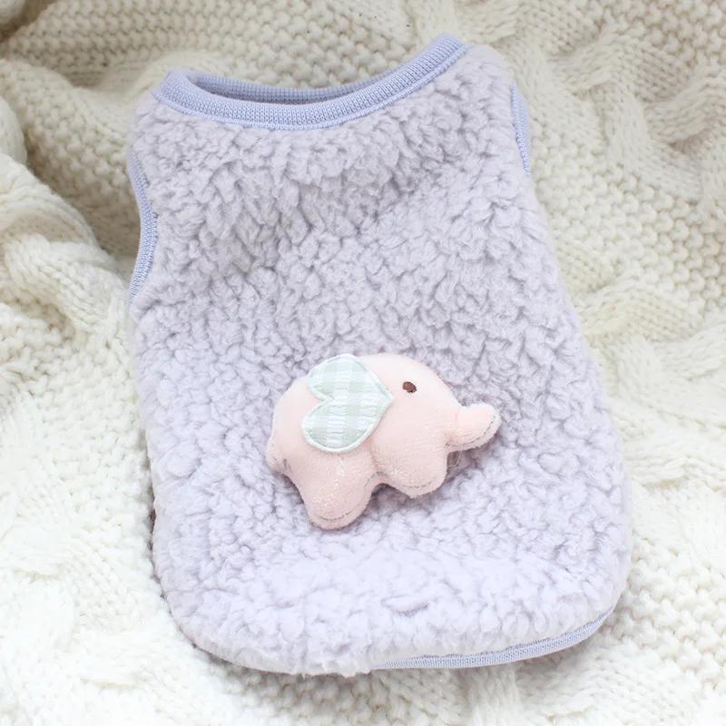 

Милая зимняя одежда для домашних животных без рукавов с рисунком животных, утолщенный теплый жилет для котят, щенков, одежда для домашних животных с защитой от падения XXS