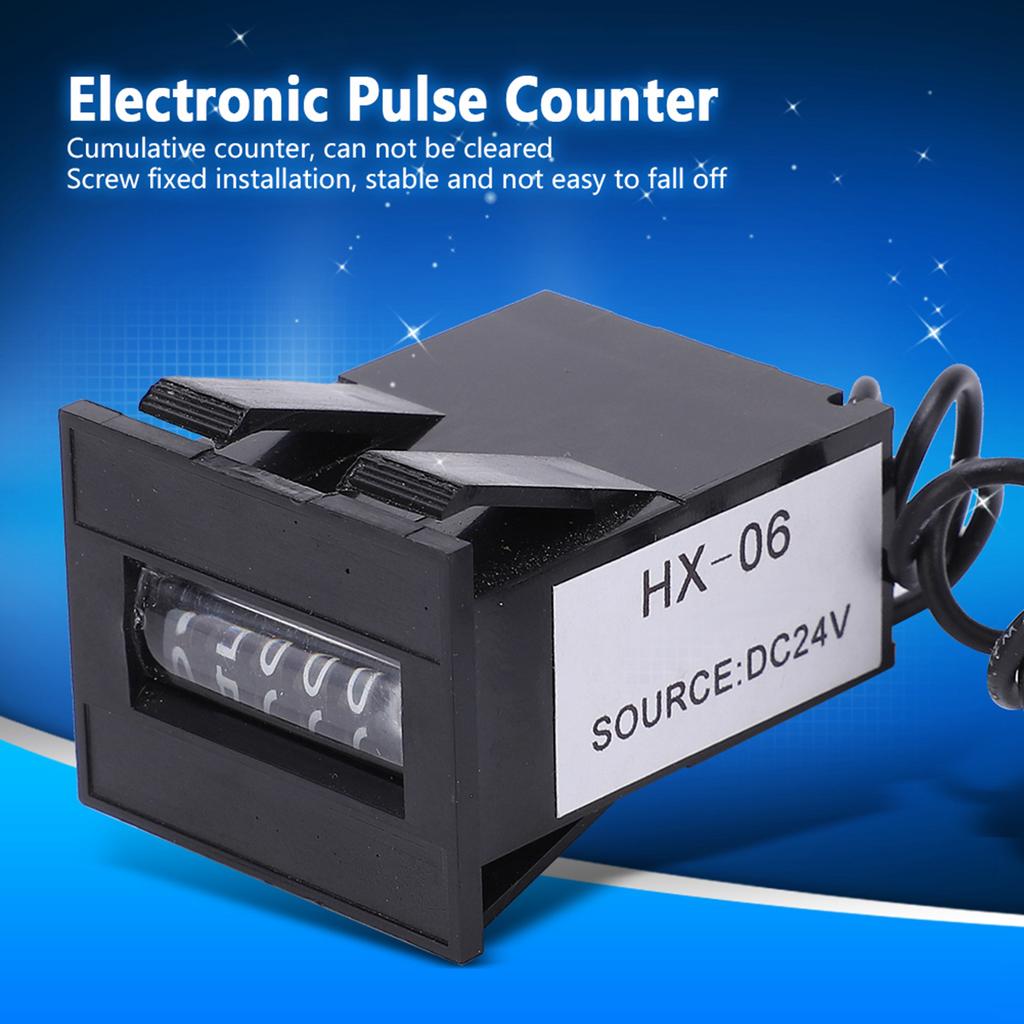 Electromagnetic Counter 6 Digits Electronic Industrial Totalizer with No Clear Function LY‑06