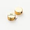 20pcs/bag 14K 18K Gold Color Plated Flat Round Necklace Spacer Beads  Bracelet End Loose Beads For DIY Jewelry Making Supplies