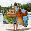 Cartoon G-Grizzy and the L-Lemmings Towel Shower Sauna Travel Spa Quick Dry Gym Accessories Soft Large Beach Towels