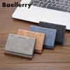 Baellerry Men Mini Card Holder Wallets Vintage Design Tri-fold Thin Purse ID Credit Card Holders GZW