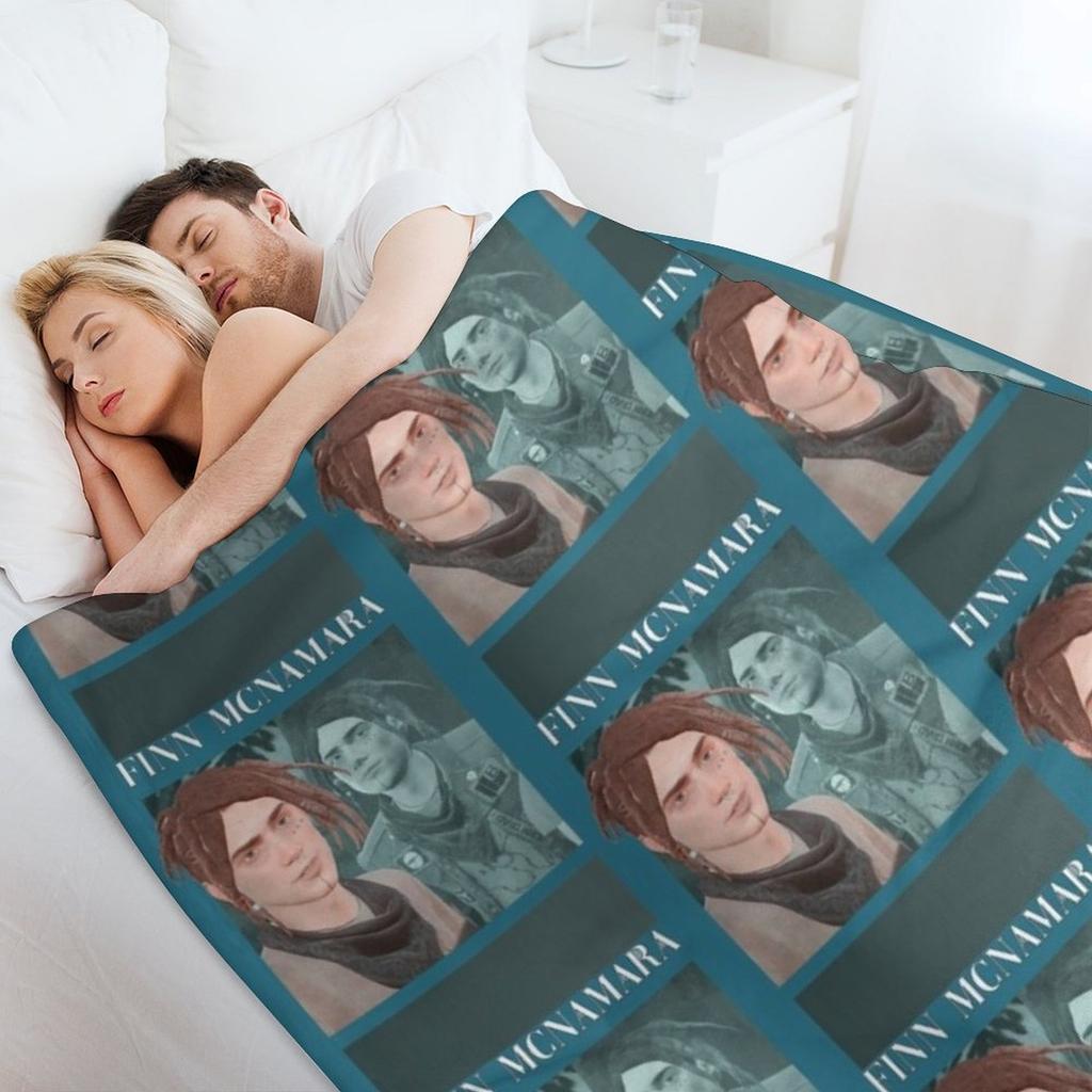 Finn McNamara Vintage Überwurfdecke Flanell Bettdecke Thermodecken für Reisen Weiche Plüsch Karodecken