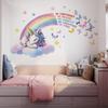 Unicorn Vinyl Child Wall Sticker For Baby Room Decoration Bedroom Accessories Furniture Sticker Adhesive Wallpaper Wall Decor