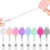 Anti-Lost Retractable Badge Reel Name Tag Easy To Pull Buckle ID Badge Holder  School Supplies