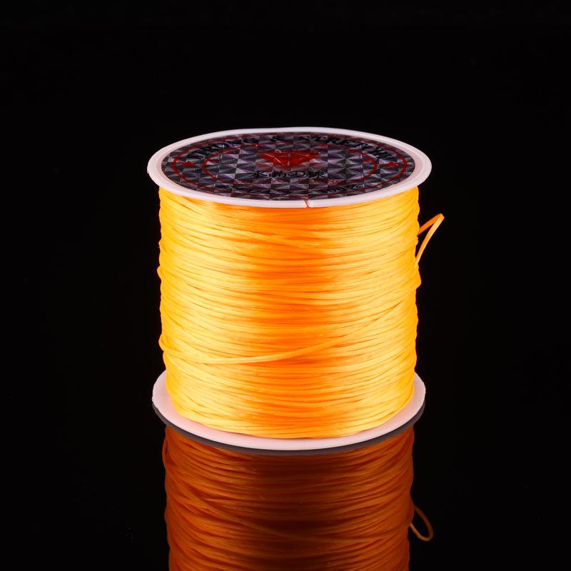 Fil Plat en Cristal Élastique pour Perles DIY et Création de Bracelets