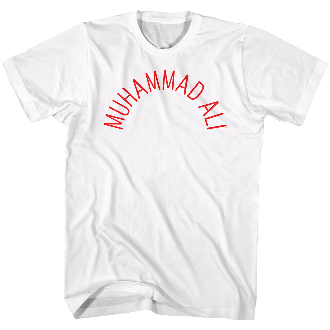 Muhammad Ali Greatest Boxing Of All Time Arched Name Ali Text Men T Shirt L