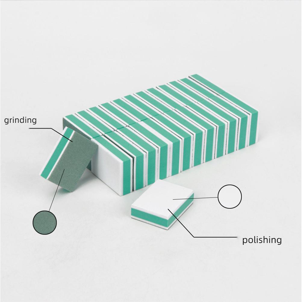 20/50 ks Mini Nail Buffer Block Grit Brusný lak na nehty UV gel Shining Buffer Pilníky Sada pilníků pro vlastní potřebu