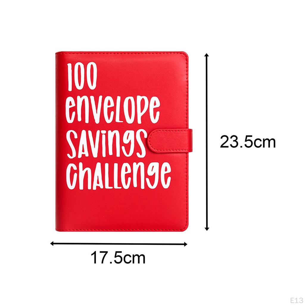 100 Envelope Challenge Binder, Savings Challenges Binder for Saving Money