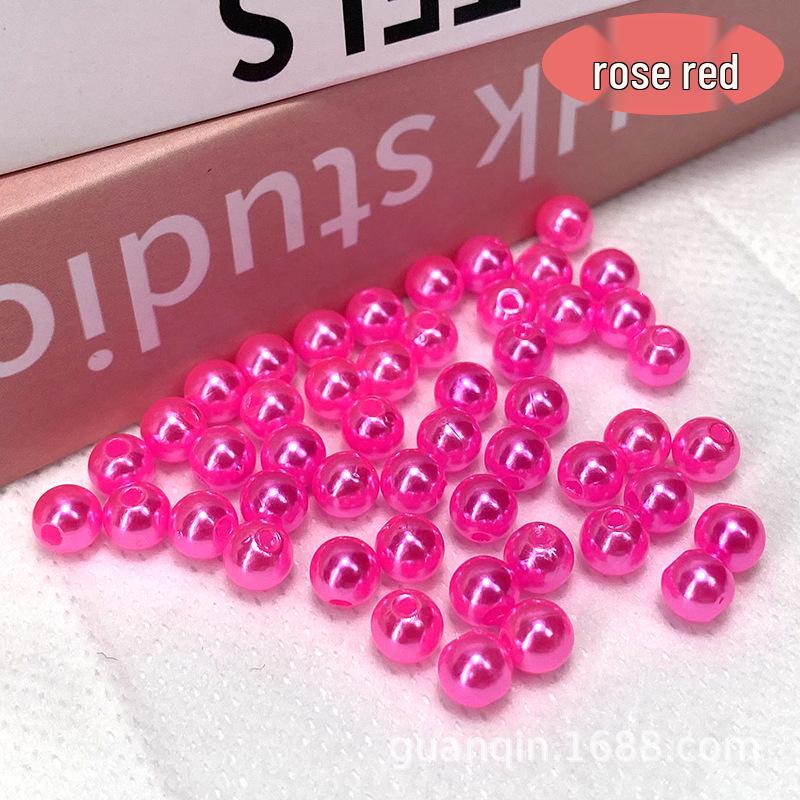 6mm ABS Imitation Pearl Beads for DIY Crafts & Jewelry Making розы красного