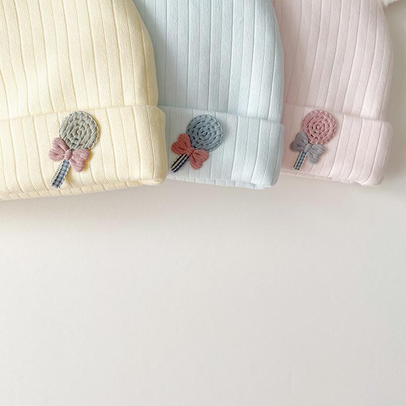 0-3 Mouths Newborn Fetal Hats Cute Soft Cotton Boy Girl Autumn Winter Warm Beanies Caps Solid Color Infant Kids Bonnets
