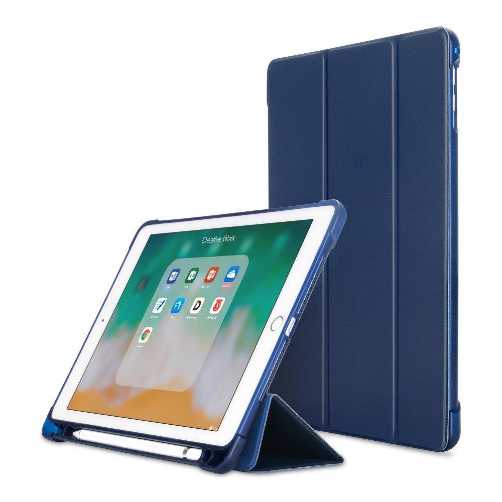 Case for iPad 9.7" 2018/2017 (6th/5th Gen.) / Air 2/1 9.7" 2014/2013, Smartcase with Stylus Holder, Navy Blue