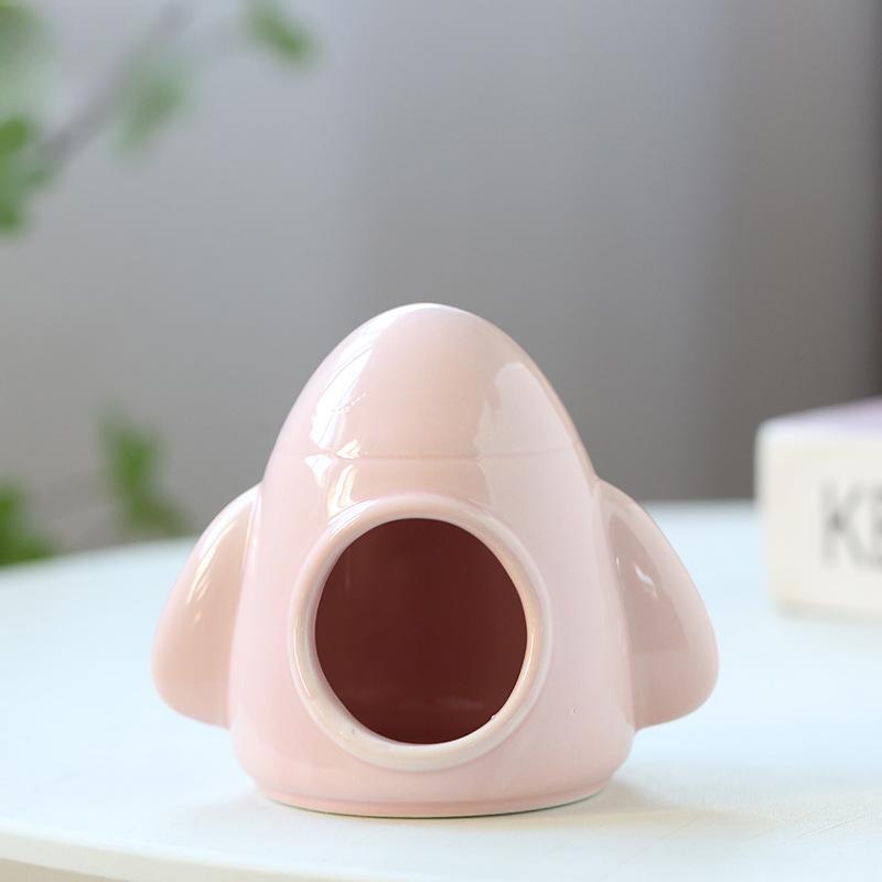 Creative Hamster Ceramic Nest Hiding House Summer Golden Bear Sleeping Nest Cooling Summer Retreat Dwarf Guinea Pig Small House