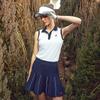 Onoff Women S Pleated Knit Skirt With Inner Navy Of4042la