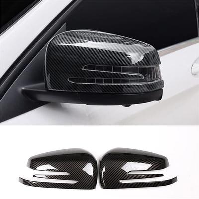 Vnější kryt zpětného zrcátka v barvě uhlíkových vláken pro Mercedes-Benz třídy A/B/C/E/CLA/GLA/CLS (C300/E300) - Odolná ochrana bočního zrcátka