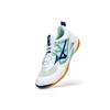 Mizuno Wave Fang Zero Non-Slip Durable Badminton Shoes Unisex Shoes White Green Blue 71GA219025