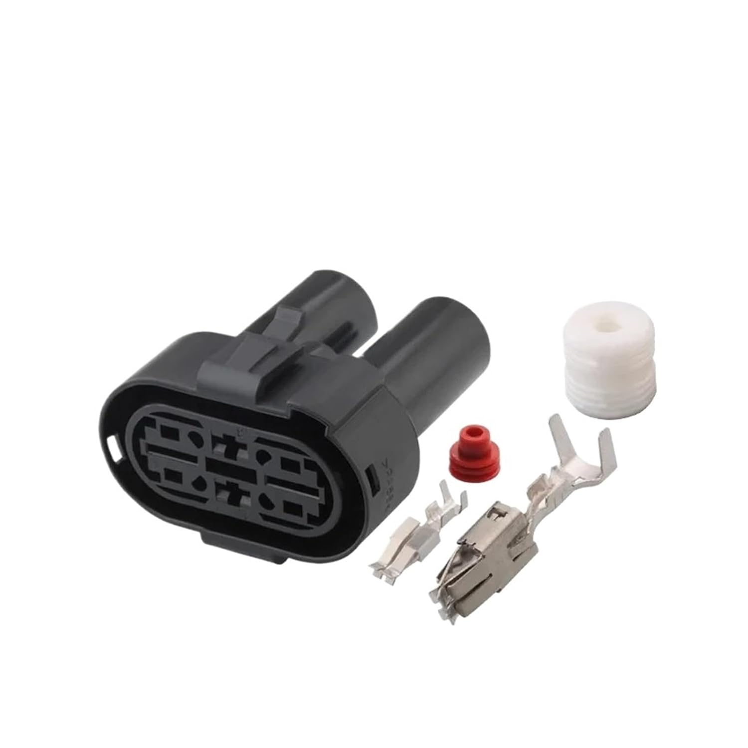 4 Pin Auto Waterproof Connector 506A/B/C Fan Controller Plug 1H0973204 1H0 973 204 FEMALE INSERT_UNDER 5PCS_ армия зеленый