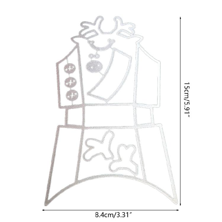 Christmas Box Cutting Dies Embossing Template Stencil Scrapbooking for Card Cuts