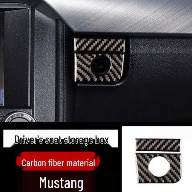 

Ford Mustang Carbon Fiber Interior Trim Kit: Console, Steering Wheel, Shift Lever, Air Vent