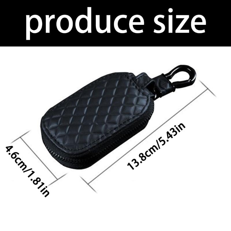Multifunctional Keychain Wallet For Car Key Make Of Soft PU Leather Prevents Scratches On Key Fob Key Bag Organizer