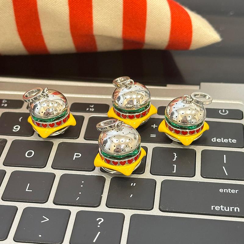 Süßes Hamburger Anhänger Halskette Für Damen Mädchen Schlüsselbein Kette Schmuck Party Geschenk