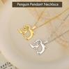Cazador Walking Penguin Women's Necklace Cute Stainless Steel Animal Neck Chain Birthday Valentine Gift 2026 Jewelry New Trendy
