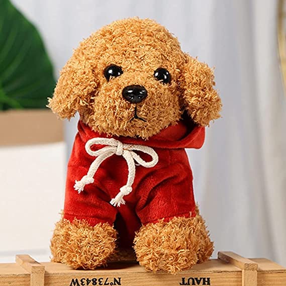 Heaven's Seven Toy Poodle Plush Toy Dog Pet Puppy 22 (Red)