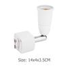Verstellbarer Lampensockel-Konverter E27 85-240V 90 Grad drehbar LED Kupfer Glühbirnen Fassung Sockeladapter Beleuchtungszubehör