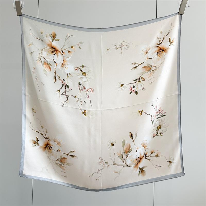 Old Qianfeng Silk Scarf Spring and Autumn Commuting Versatile High-end Mulberry Silk Scarf with Temperament Decorative Scarf