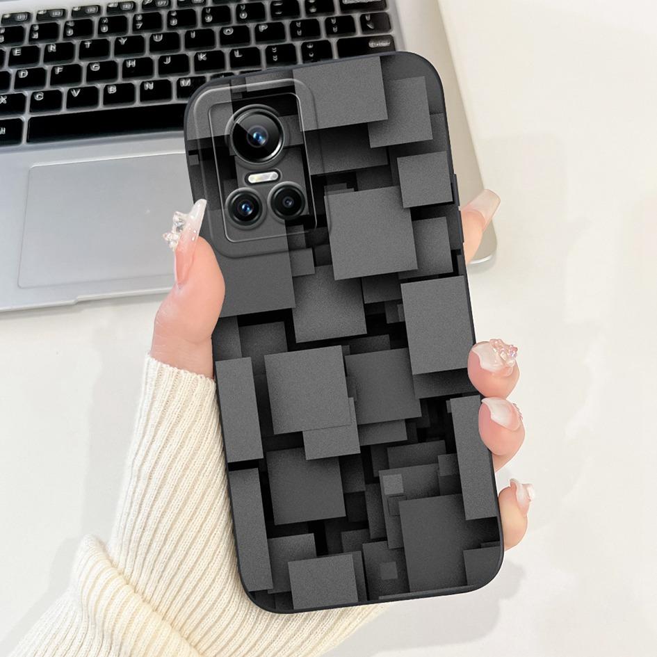 For Realme GT Neo 3 Case RMX3561 RMX3560 Shockproof Cover Fashion Tulip Soft Silicone Matte Phone Cases For Realme GT Neo3 Coque