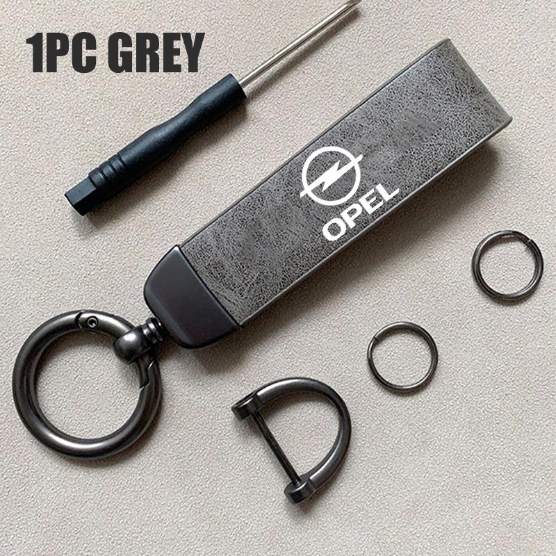 

Leather Rope Car Keychain Hand Braided Horseshoe Buckle Keychain For Opel Astra G H J K F Corsa D Zafira B Insignia Mokka Regal