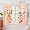 2pcs 2D flat printing Window Drapes Trust Universe Boho Eye Polyester Fabric Without Electricity Festive Holiday for Home &