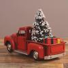 Ručně vyráběná evropská vánoční ozdoba nákladního auta - Model z plechu