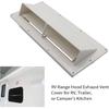 RV Range Hood Exhaust Hood, Range Hood Vent Cover with Lockable Clip,RV Microwave Vent Cover for Outside Exterior Side Vent Microwave Vent Cover