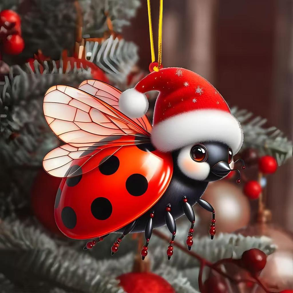 Car Rearview Mirror 2d Cat Hanging Pendant  Animal Shape Ornaments Backpack Accessories Cretive Adorns Decorative Decor for Car