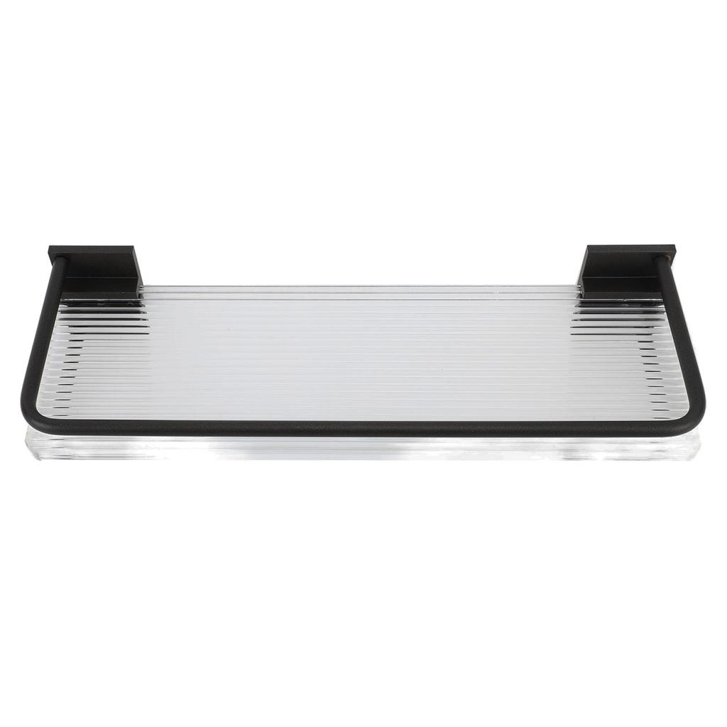 Floating Shelf Space Aluminum Acrylic Wall Mounted Decorative Storage Shelf for Kitchen Bathroom